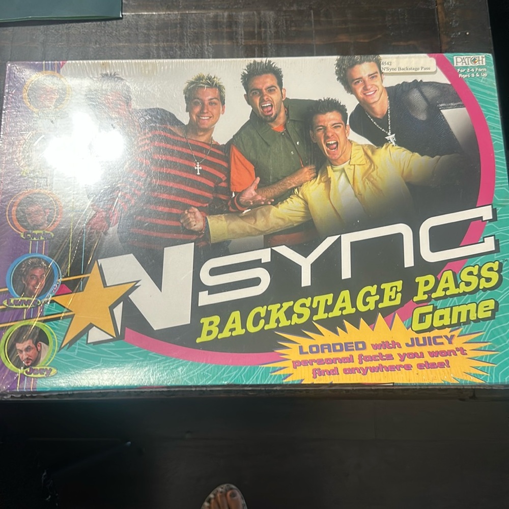 *NSYNC BACKSTAGE PASS GAME NEW IN BOX NEVER USED